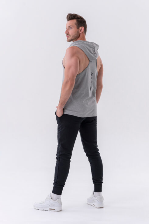 Fitness Tank top with a hoodie 323 - Image 4