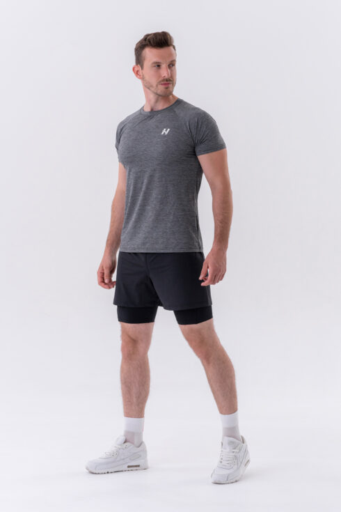Luftiges Sport-T-Shirt „Grey“ 325 – Bild 4