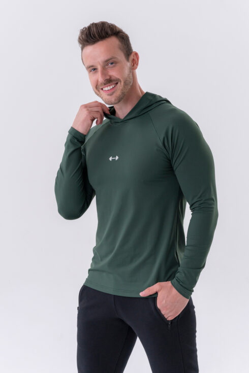 Langarmshirt mit Kapuze 330 – Bild 3