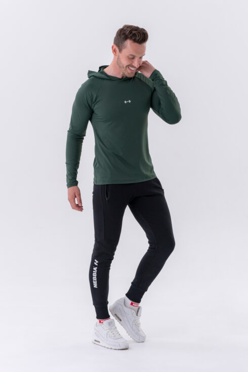 Langarmshirt mit Kapuze 330 – Bild 4