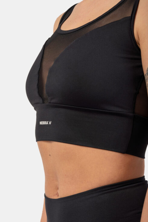 Black Mesh Design Sports Bra “Breathe” 412 - Image 5