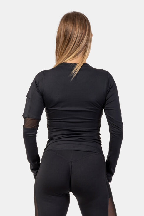 Long Sleeve Smart Pocket Sporty Top 418 - immagine 2