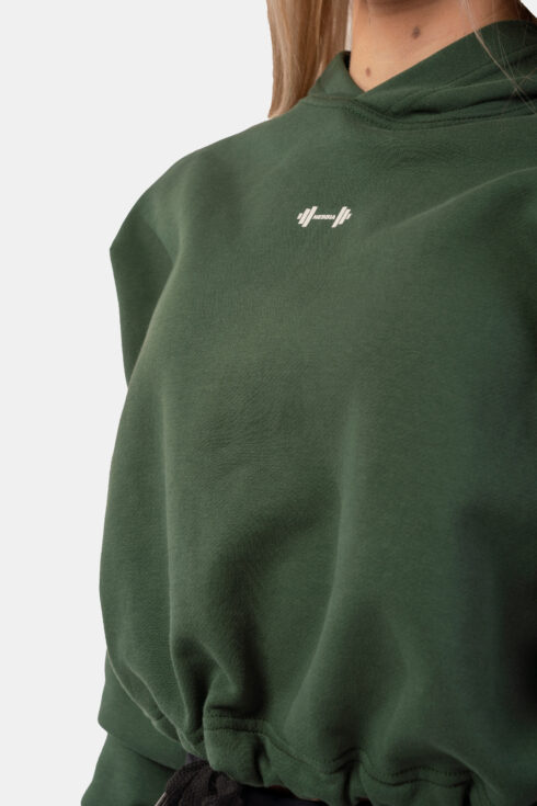 Loose Fit Crop Hoodie Iconic 421 - Image 14