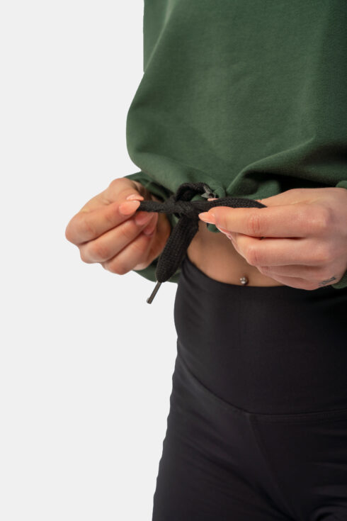 Loose Fit Crop Hoodie Iconic 421 - Image 13