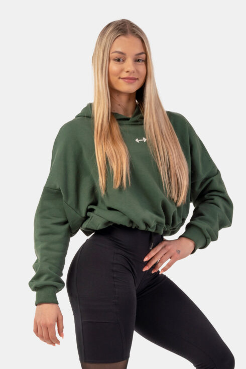 Loose Fit Crop Hoodie Iconic 421