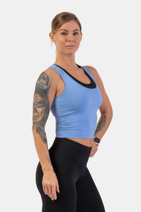 Športové slim-fit crop tielko 422