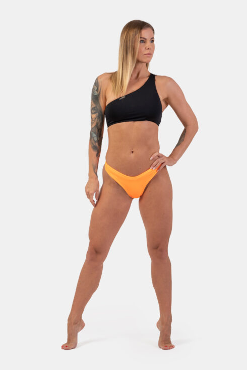 Pomarańczowe bikini w kształcie litery V - dolna część z wysokim wycięciem 455 - obrazek 8