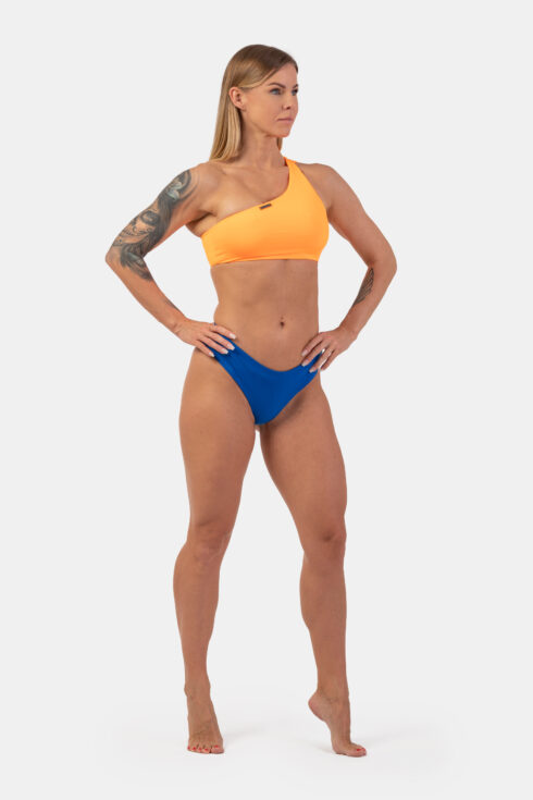 One Shoulder Bandeau Bikini Top (Orange Neon) 449 - Image 5