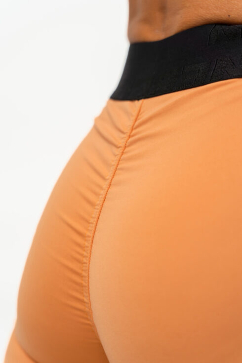 Legginsy z wysokim stanem ELITE Pomarańczowe 465 - obrazek 5