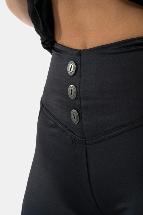 High Waist Glossy Look Bubble Butt Pants 586 - immagine 7