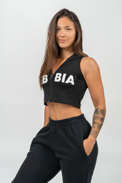 Sleeveless Zip-Up Hoodie MUSCLE MOMMY 258