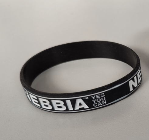 Náramok "NEBBIA YES YOU CAN" BLACK - 10 ks
