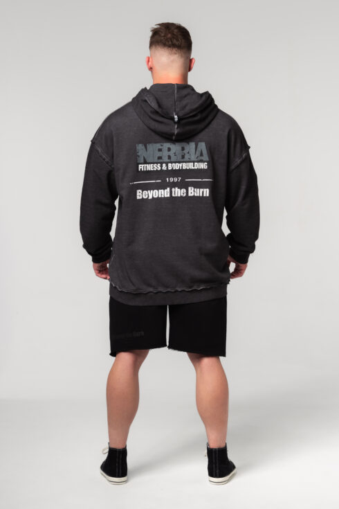 Washed-off Zip Up Hoodie GYM BRO 362 - Image 3