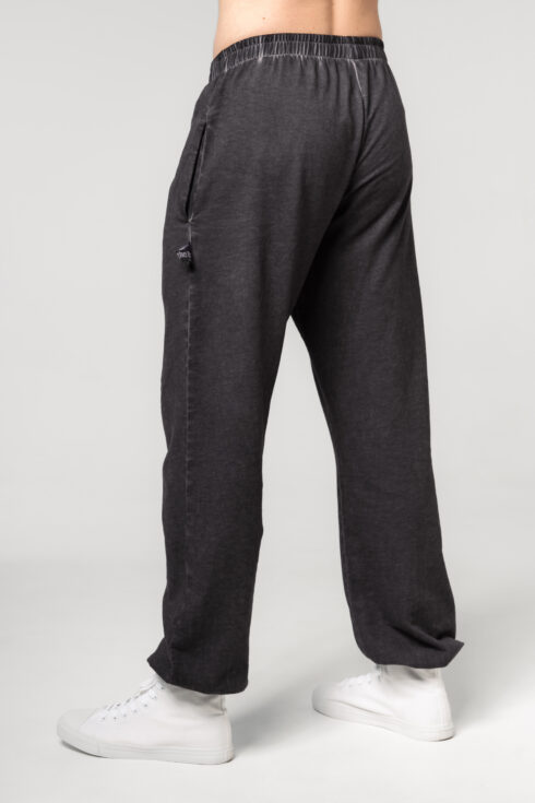 Washed-off Gym Sweatpants Baggy Style GYM BRO 373 - immagine 5