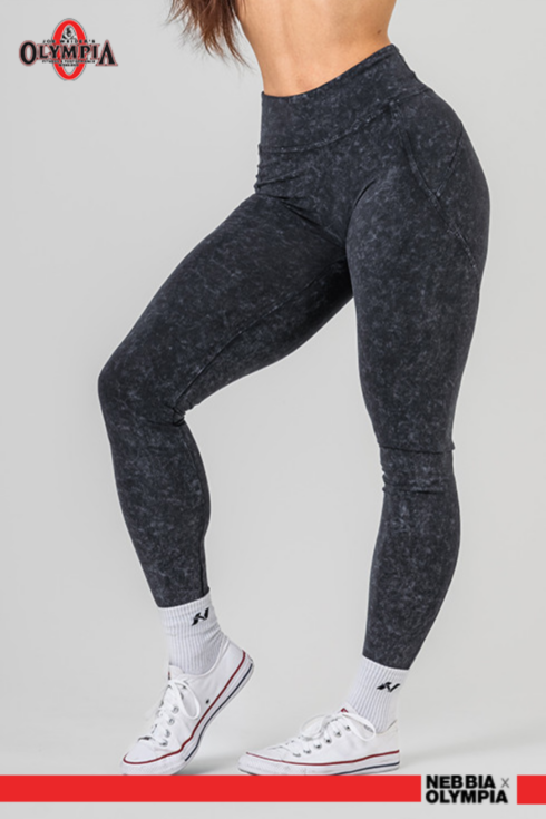 Washed High Waisted Leggings GYM WARRIOR 776 - Image 7
