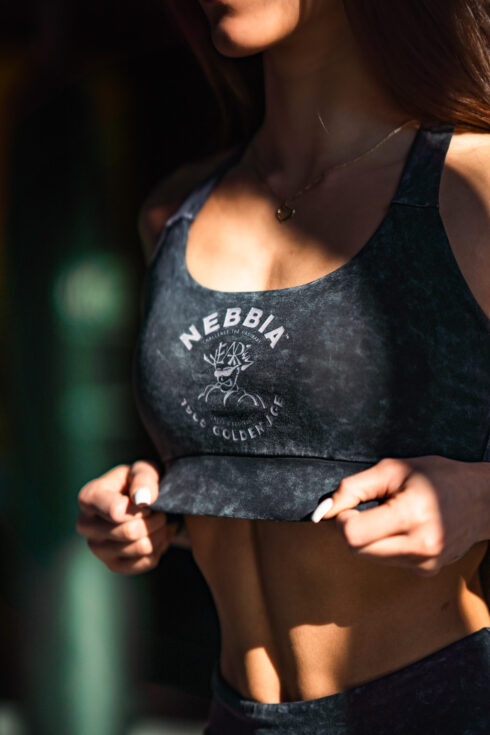 Washed Medium-Support Sports Bra GOLDEN AGE 778 - Image 2