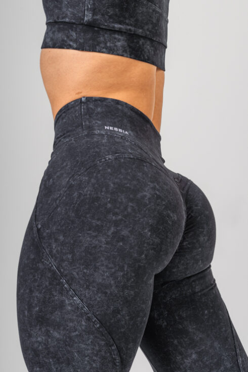 Washed High Waisted Leggings GYM WARRIOR 776 - Image 3