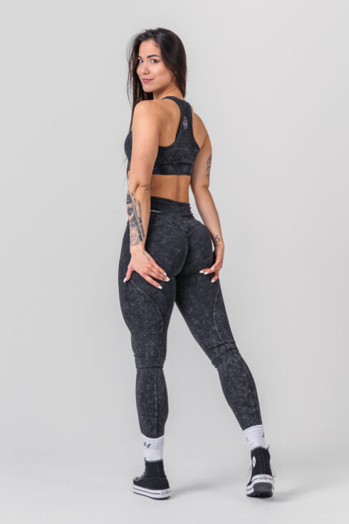 Washed High Waisted Leggings GYM WARRIOR 776 - Image 6