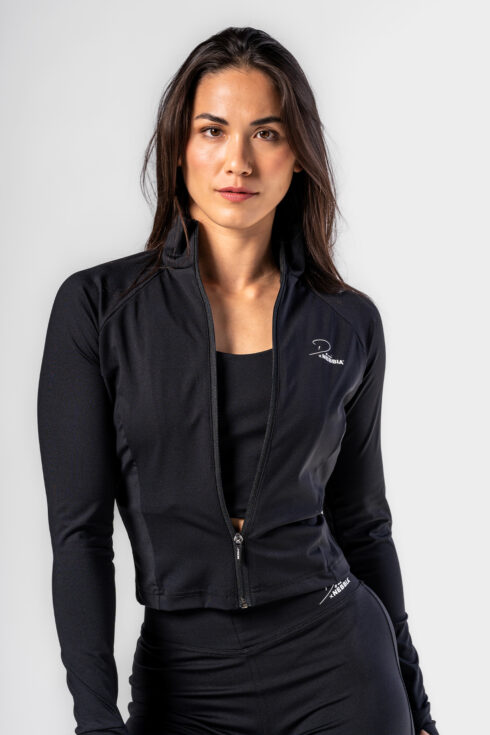Deni x NEBBIA Fitness-Tracktop Mit Reißverschluss 314