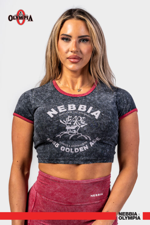 Washed crop top tričko GOLDEN AGE 782